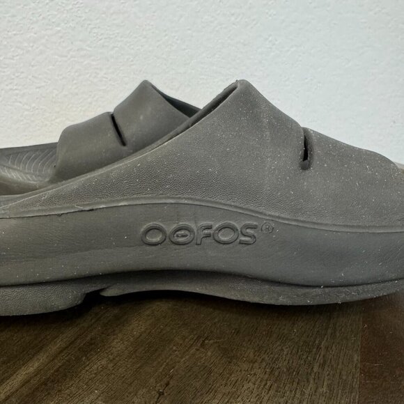 Oofos Ooahh Unisex Black Slide Comfort Sport Recovery Slip On Sandals M7/W9 - Picture 10 of 11